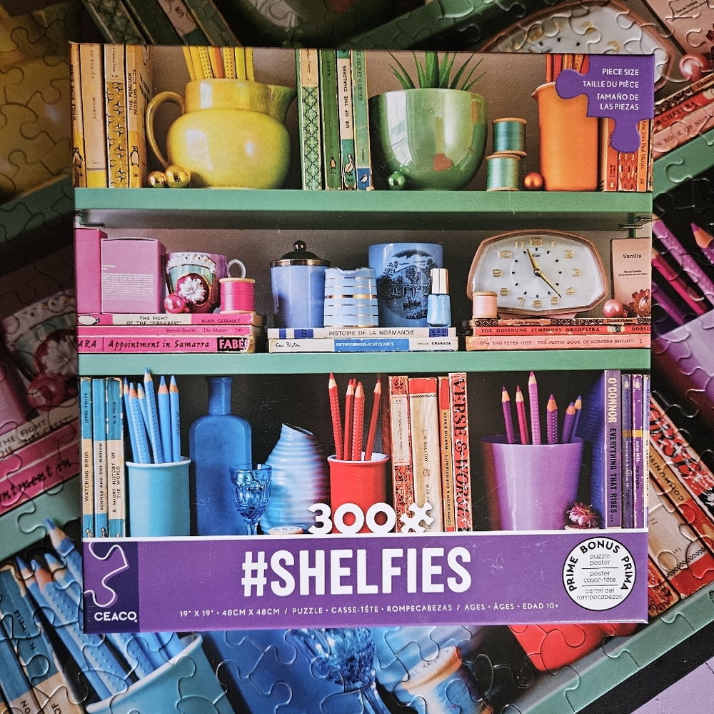 Ceaco colourful "Shelfies" 300 piece jigsaw puzzle